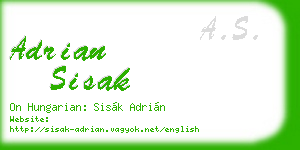 adrian sisak business card